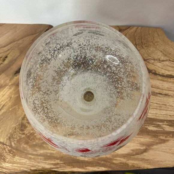 West Virginia Glass - Frosted - Confetti Splatter - Large Snifter - Christmas - Picture 5 of 9